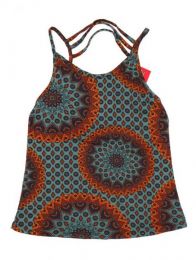 Modelo: Gris Top hippie con estampado mandalas Mod Gris