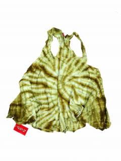 Camisetas - Blusas - Tops - Top hippie Teñido Tie TOPN01B - Modelo Verde