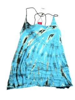 Modelo: Azul Tops y Blusas - Top blusa amplia Tie TOPN04 - Modelo Azul