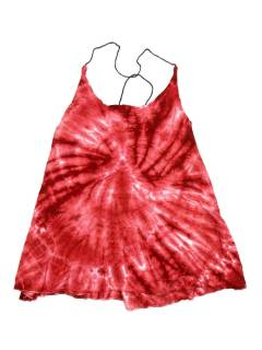 Modelo: Rojo Tops y Blusas - top blusa amplia Tie TOPN04B - Modelo Rojo