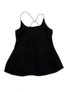 Tops y Blusas - top blusa amplia recta expandex TOPN04P - Modelo Negro