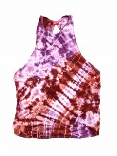 Tops y Blusas - TopTie Dye espalda abierta TOPN05 - Modelo Morado