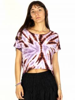 Top Camiseta manga corta Tie Dye,  para comprar al por mayor o detalle  en la categoría de Ropa Hippie de Mujer Artesanal | ZAS. [TOPN06]