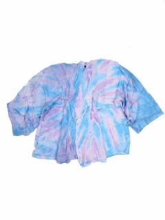 Modelo: Azul rs Tops y Blusas - Camisa de manga abiertatie TOPN07 - Modelo Azul rs