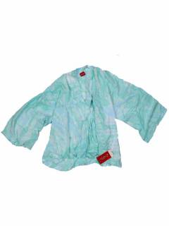 Modelo: Azul Tops y Blusas - Camisa de manga abiertatie TOPN07 - Modelo Azul