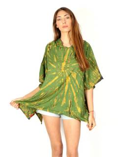 Poncho con capucha Tie Dye,  para comprar al por mayor o detalle  en la categoría de Ropa Hippie Bohemia de Mujer | ZAS. [TOPN08]
