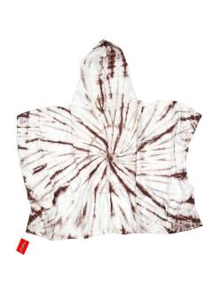 Modelo: Blanco Tops y Blusas - Poncho con capucha de rayón TOPN08 - Modelo Blanco
