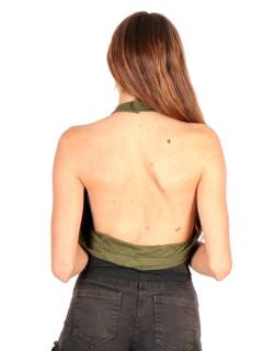 Detalle no seleccionable para compra Tops y Blusas - Top Halter liso con diseño TOPN09P.