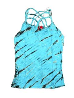 Modelo: Azul Tops y Blusas - Top Tie Dye, diseñado TOPN14 - Modelo Azul