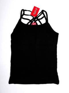 Modelo: Negro Tops y Blusas - Top Liso, diseñado TOPN14P - Modelo Negro