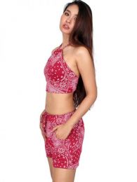 Detalle no seleccionable para compra mini top hippie, top de tirantes detalle del producto