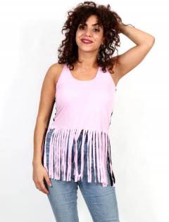 Top liso flecos largos [TORC02]. Outlet Ropa Hippie para comprar al por mayor o detalle  en la categoría de Outlet Hippie Artesanal  | ZAS.