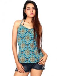Detalle no seleccionable para compra Top hippie con estampado mandalas. detalle del producto