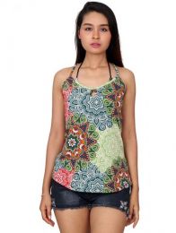 Detalle no seleccionable para compra Top hippie con estampado mandalas detalle del producto