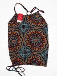 Modelo: Gris Top hippie con estampado mandalas Mod Gris