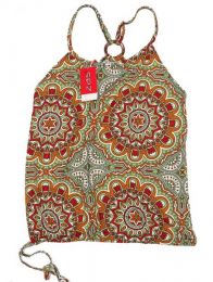Modelo: Verde Top hippie con estampado mandalas Mod Verde