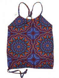 Modelo: Morado Top hippie con estampado mandalas Mod Morado