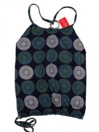 Modelo: Negro Top hippie con estampado mandalas Mod Negro