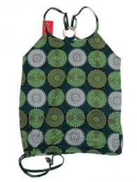 Modelo: Verde Top hippie con estampado mandalas Mod Verde