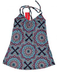 Modelo: Azul Camisetas y Tops Hippies - Top hippie con estampado mandalas TOSN07 - Modelo Azul