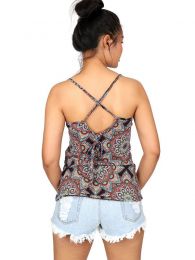 Detalle no seleccionable para compra Camisetas y Tops Hippies - Top hippie con estampado mandalas TOSN07.
