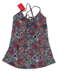 Modelo: Rojo Camisetas y Tops Hippies - Top hippie con estampado mandalas TOSN08 - Modelo Rojo