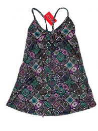 Modelo: Verde Camisetas y Tops Hippies - Top hippie con estampado mandalas TOSN08 - Modelo Verde