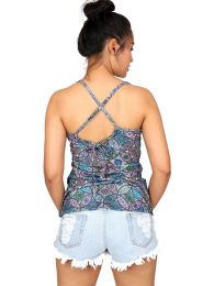 Detalle no seleccionable para compra Camisetas y Tops Hippies - Top hippie con estampado mandalas TOSN08.