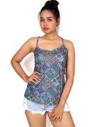 Detalle no seleccionable para compra Camisetas y Tops Hippies - Top hippie con estampado mandalas TOSN08.
