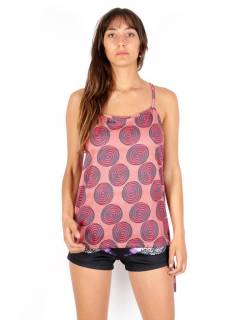 Top hippie espirales con aro en espalda [TOSN16]. Camisetas - Blusas - Tops para comprar al por mayor o detalle  en la categoría de Ropa Hippie de Mujer Artesanal | ZAS.