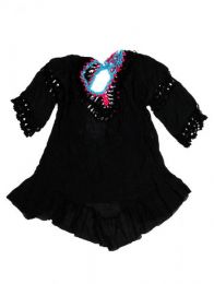Modelo: Negro Camisetas - Blusas - Tops - Top hippie de algodón TOTE01 - Modelo Negro