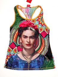 Detalle no seleccionable para compra Top y Blusas Hippie Boho Ethnic - Blusa con estampado Frida TOUN39.