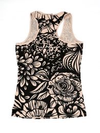 Detalle no seleccionable para compra Top y Blusas Hippie Boho Ethnic - Top estampado de flores étnico TOUN44.
