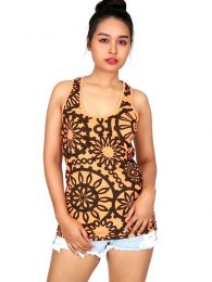 Detalle no seleccionable para compra Outlet Ropa Hippie - Top estampado de flores étnico TOUN46.