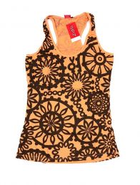 Detalle no seleccionable para compra Outlet Ropa Hippie - Top estampado de flores étnico TOUN46.