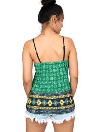Detalle no seleccionable para compra Outlet Ropa Hippie - Top con estampado étnico TOUN53.