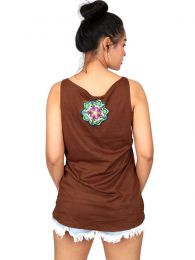 Detalle no seleccionable para compra Top y Blusas Hippies Alternativas - Topcon estampado de flores TOUN59.