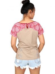Detalle no seleccionable para compra Camisetas Blusas y Tops - Top con troquelado de hojas TOUN60.