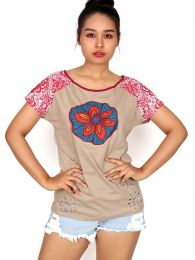 Detalle no seleccionable para compra Camisetas Blusas y Tops - Top con troquelado de hojas TOUN60.