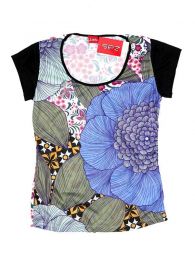 Detalle no seleccionable para compra Top y Blusas Hippie Boho Ethnic - Blusa con estampado flores TOUN64.