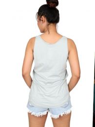 Detalle no seleccionable para compra Top y Blusas Hippie Boho Ethnic - Blusa con estampado de cara TOUN65.