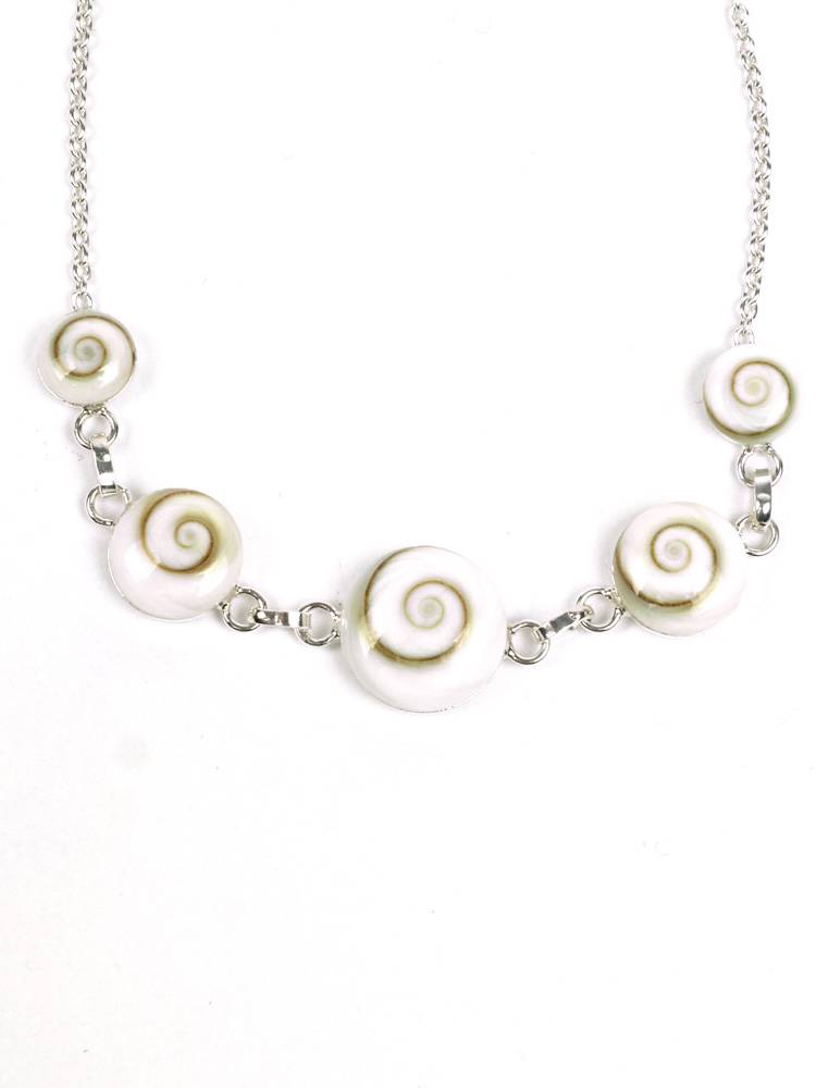 Pulsera Plata 5 Ojos de Shiva PUOJ04