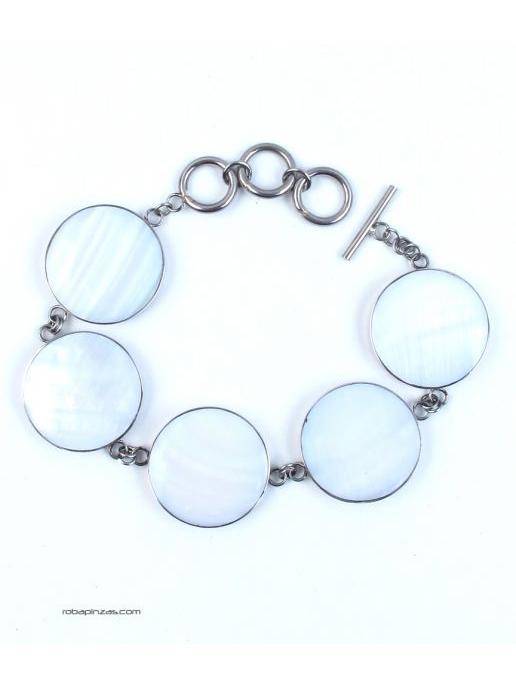 Modelo: M9 Outlet Bisutería hippie - pulsera en acero inox con PUVI20 - Modelo M9