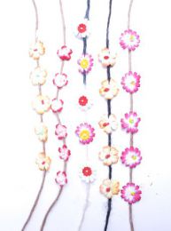 Cintas Palos y Pinchos -  Accesorios Pelo - Flores hippie cabeza frente, VACH01.