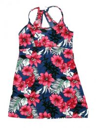 Modelo: 1810 Outlet Ropa Hippie - Vestido hippie con estampado VECT04 - Modelo 1810