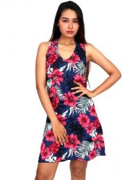 Outlet Ropa Hippie - Vestido hippie con estampado VECT05.