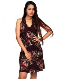 Outlet Ropa Hippie - Vestido hippie con estampado VECT05.