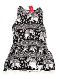 Modelo: Negro Outlet Ropa Hippie - Vestido estampado étnico VEET01 - Modelo Negro