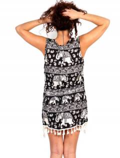 Detalle no seleccionable para compra Outlet Ropa Hippie - Vestido estampado étnico VEET01.
