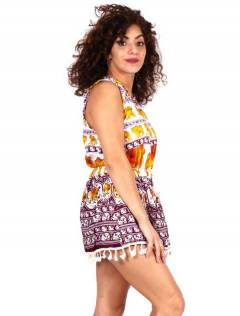 Detalle no seleccionable para compra Outlet Ropa Hippie - Vestido estampado étnico VEET02.